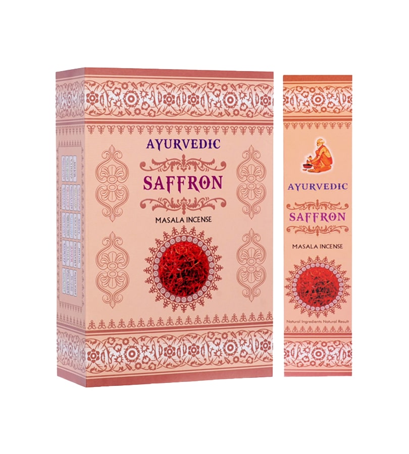 Incenso ayurvedico di zafferano - 15g